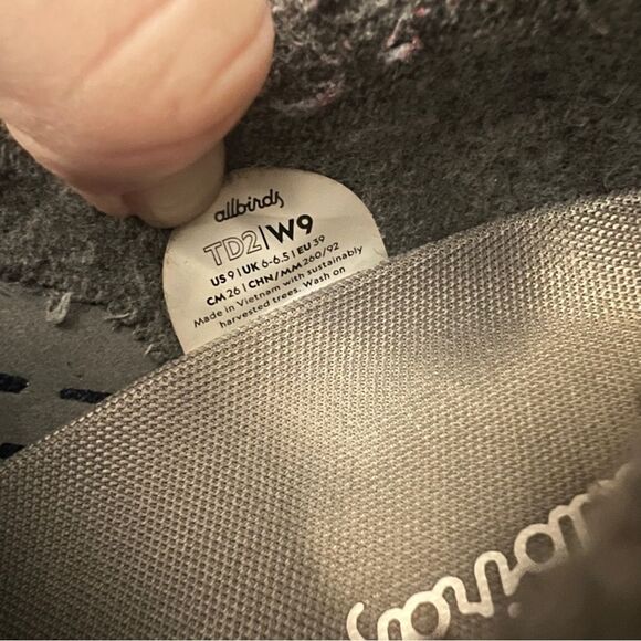 Allbirds Tree Runners Womens Size 9 Blue White Athletic Walking Shoes - Picture 6 of 7